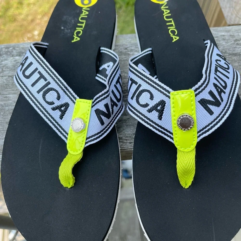 Náutica logo thong sandal